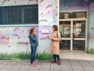 Asociación Nora y Podemos Siero presentando la moción